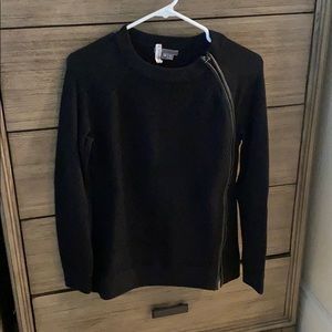 Vince Sweater with leather accent